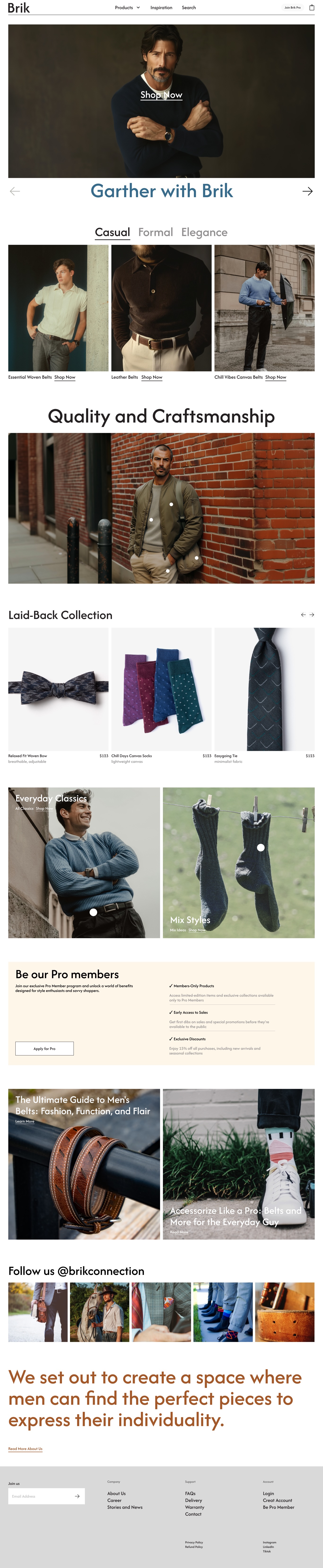 Vaela fashion landing page